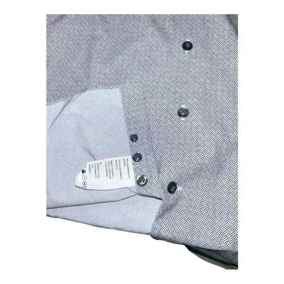 NWOT Proper Sport Light Blue Check Dress Men Shirt Size S. Slim - Picture 7 of 9